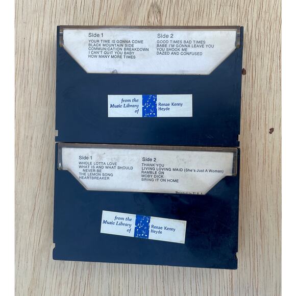 VINTAGE lots of 2 LED ZEPPELIN Cassette Tape Atlantic Records 70S Classic Rock - Picture 2 of 4